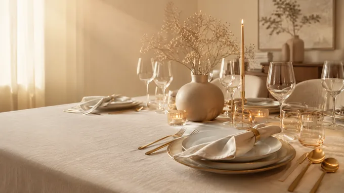 Mesa preparada para celebrar momentos especiais