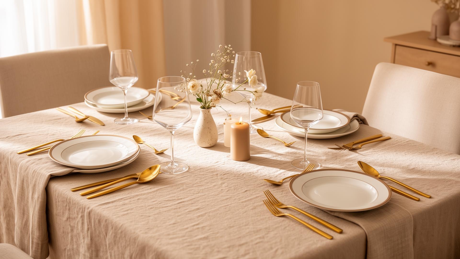 Mesa preparada para celebrar momentos especiais